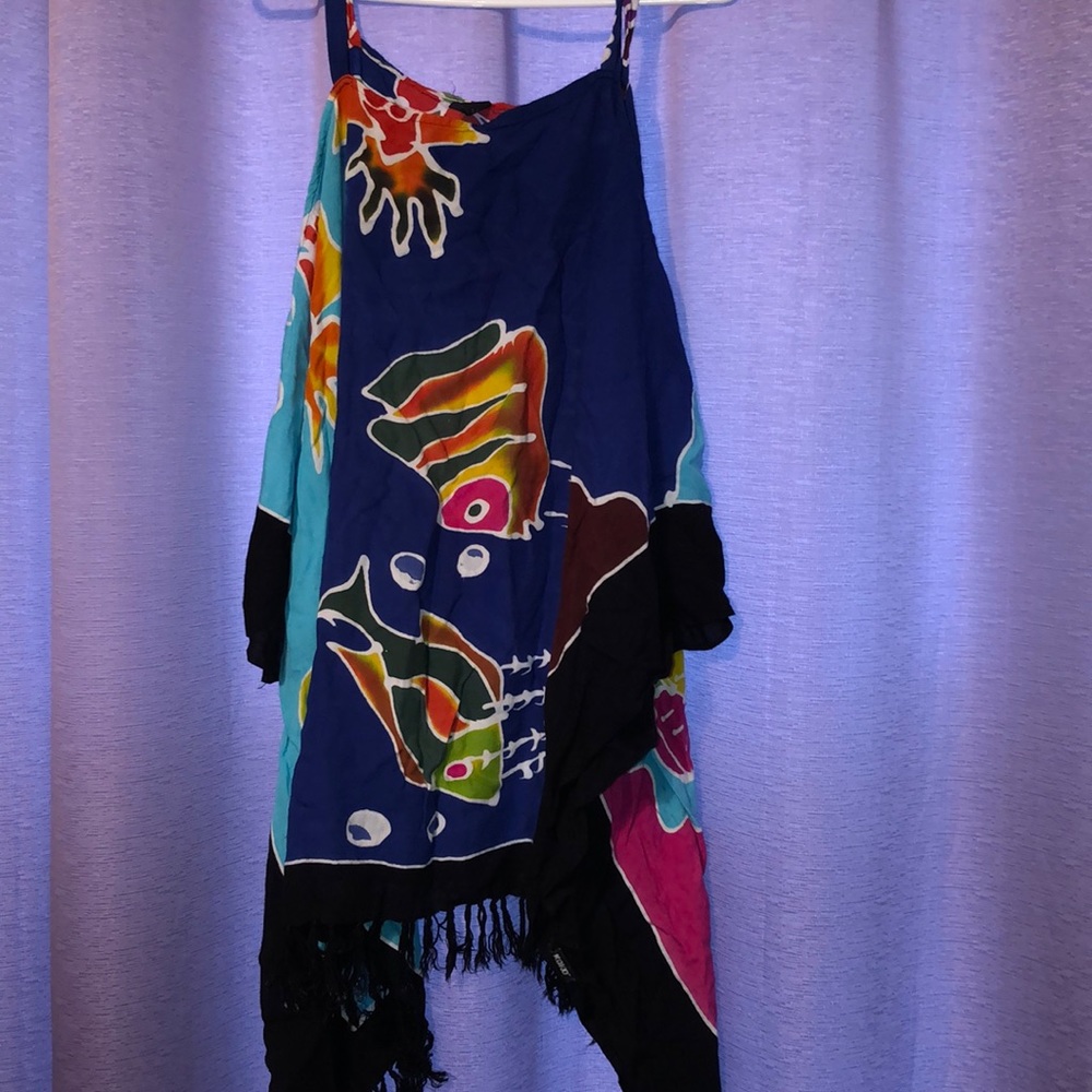 Flowy fish pool/beach cover up